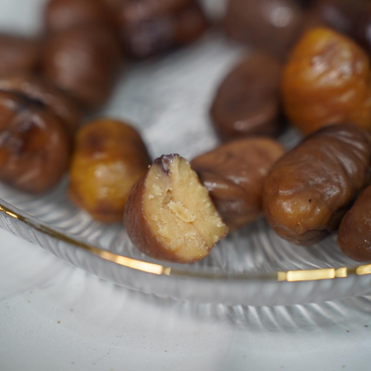 Amaguri - 100% Organic Roasted Peeled Chestnuts, 180g