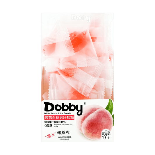 White Peach  Jelly Gummy Candy, 3.52oz