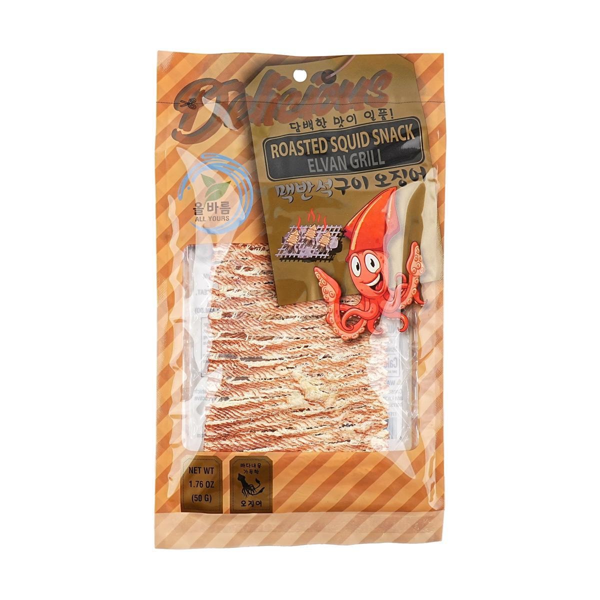 Roasted Squid Snack,Butter Flavor,1.76 oz