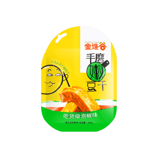 Jinduigu Hand Made Tender Tofu Snack BBQ Flavor 180g