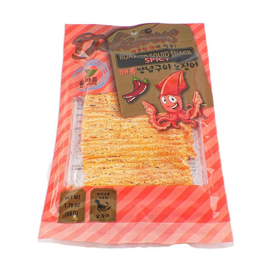 Roasted Squid Snack,Spicy Flavor,1.76 oz