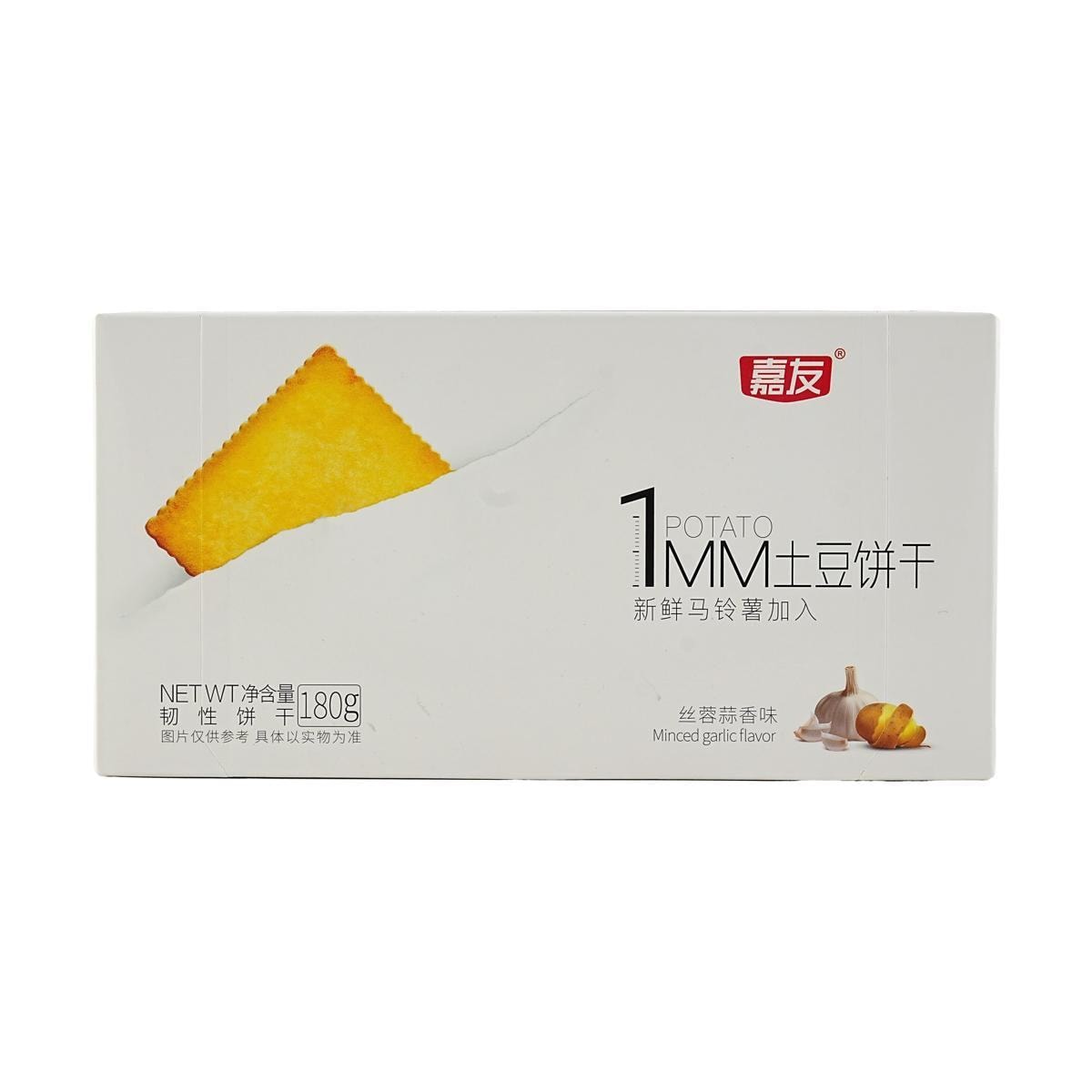 1mm Potato Crackers Garlic 6.34 oz