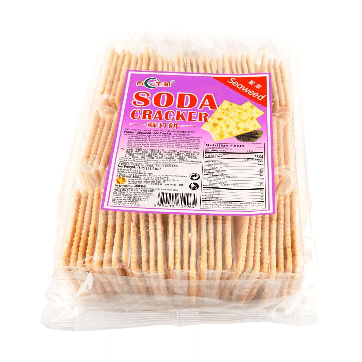 Garlic Soda Crackers,16.9 oz