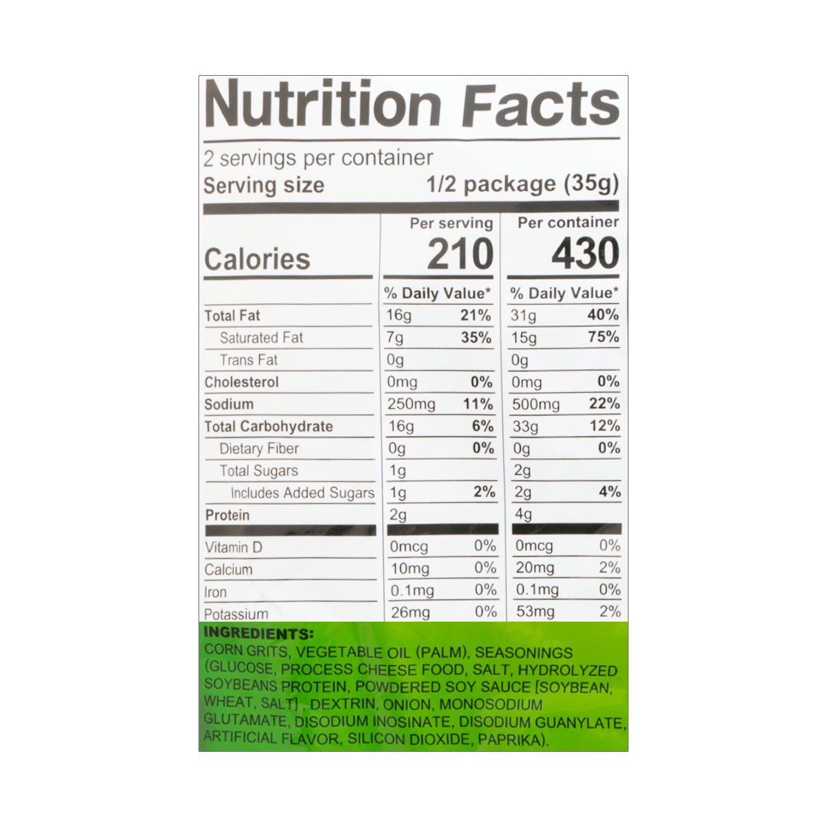 Corn Puff Cheese Flavor 70g