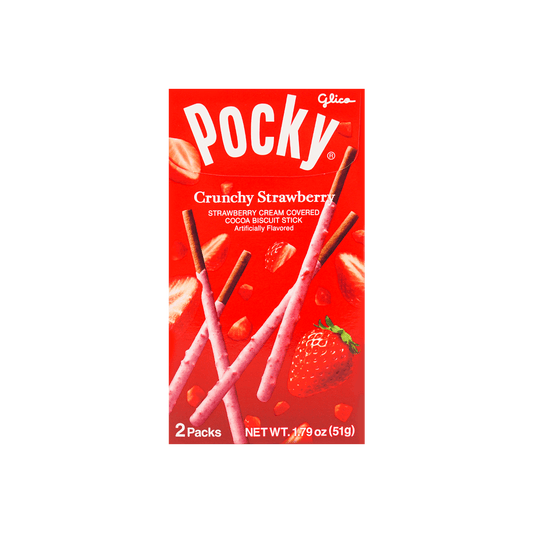 Crunchy Strawberry Pocky Cookie Sticks, 1.79oz