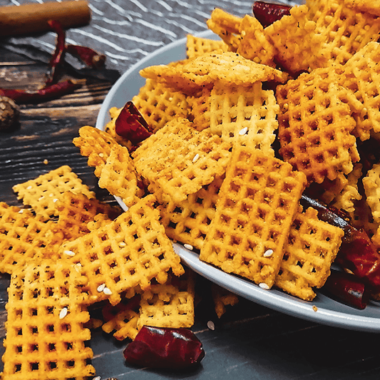 Millet Rice Crackers ,Crispy & Flavorful, 4.58oz*5 - Value Pack