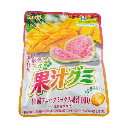 Fruit Juice Jelly Gummy Candy Tropical Fruit Mix Flavor 1.90 oz
