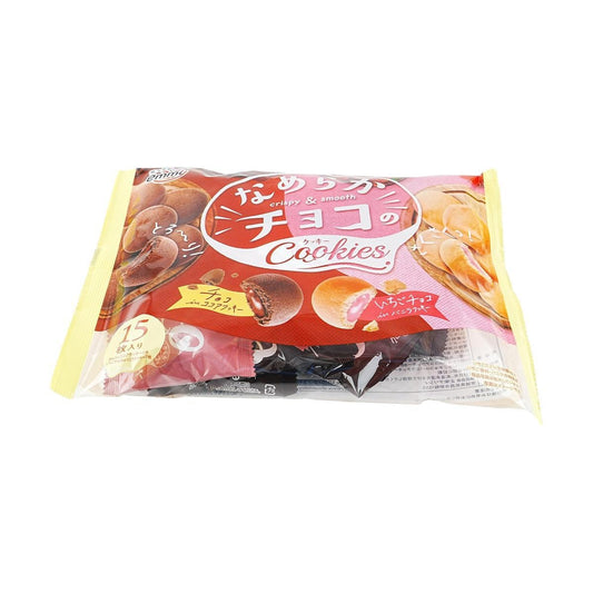 Crispy&Smooth Cookies , Double Chocolate +Strawberry Chocolate Vanilla Mix Flavor,15 pcs