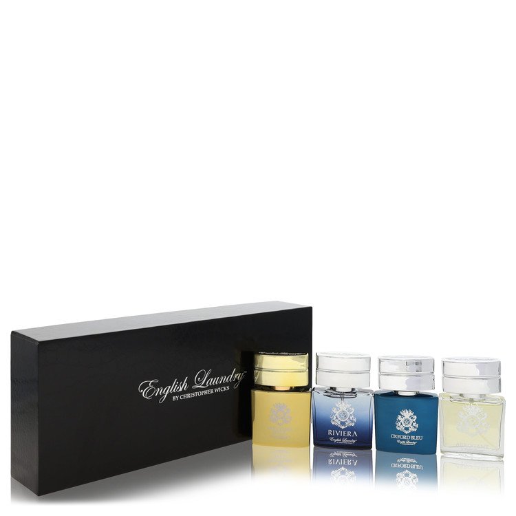 Arrogant Gift Set - Gift Set includes Notting Hill, Riviera, Oxford Bleu, and Arrogant, all in .68 oz Mini EDP Sprays By English Laundry