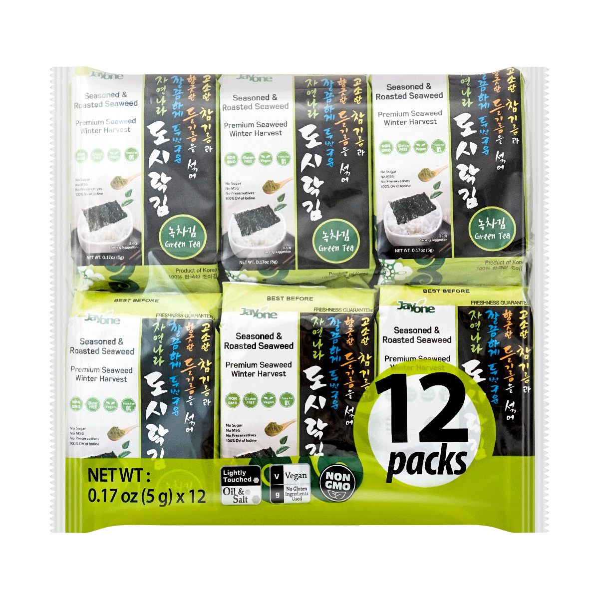 Roasted & Lightly Salted Seaweed 24packs 4.23 oz