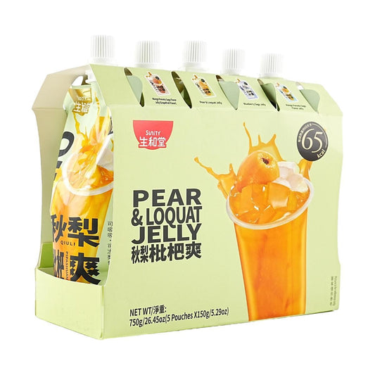 Dessert Drink Jelly Pear Loquat 5.3 oz*5