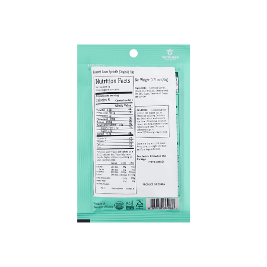 Original Roasted Seaweed Sprinkles - with Sesame, 0.71oz