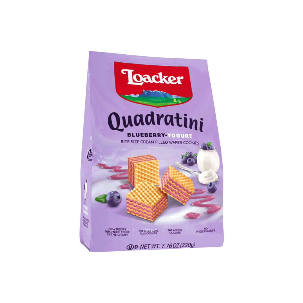 Raspberry Yogurt Quadratini Bite-Sized Wafer Cookies, 7.76oz