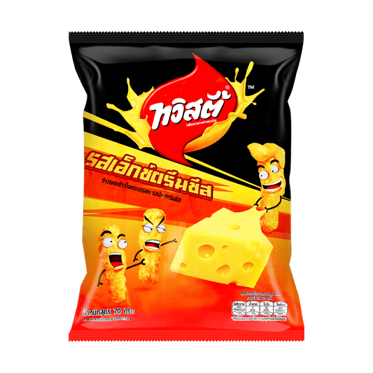 Extra Cheesy Corn Twists - Crunchy Chips, 68g Thailand Limited