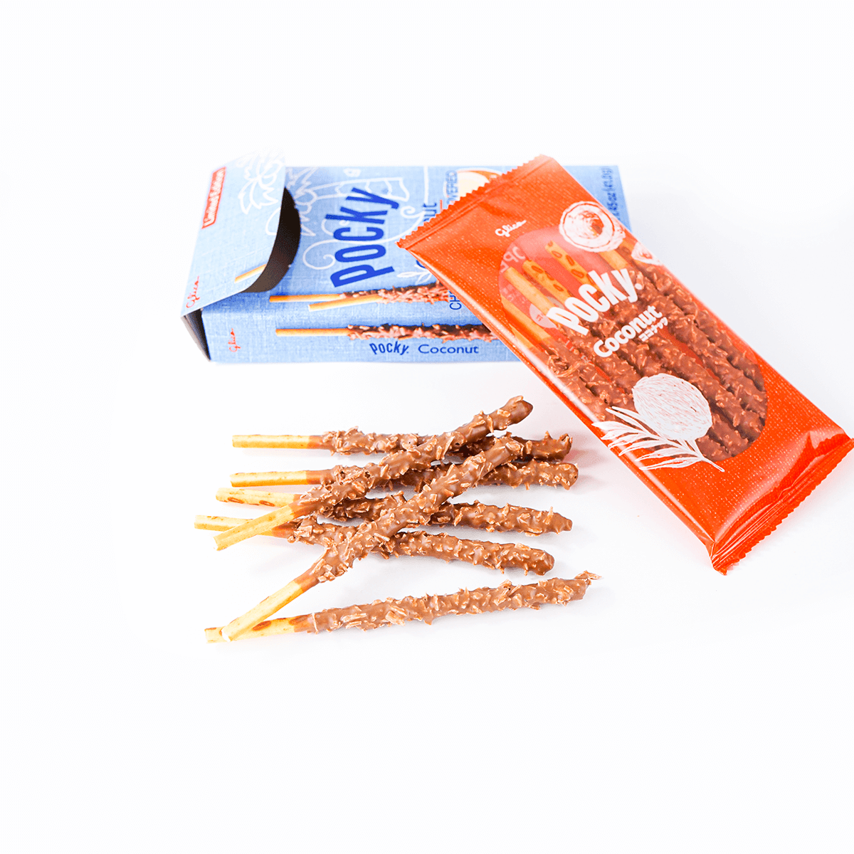 Coconut Chocolate Pocky Cookie Sticks, 1.45oz