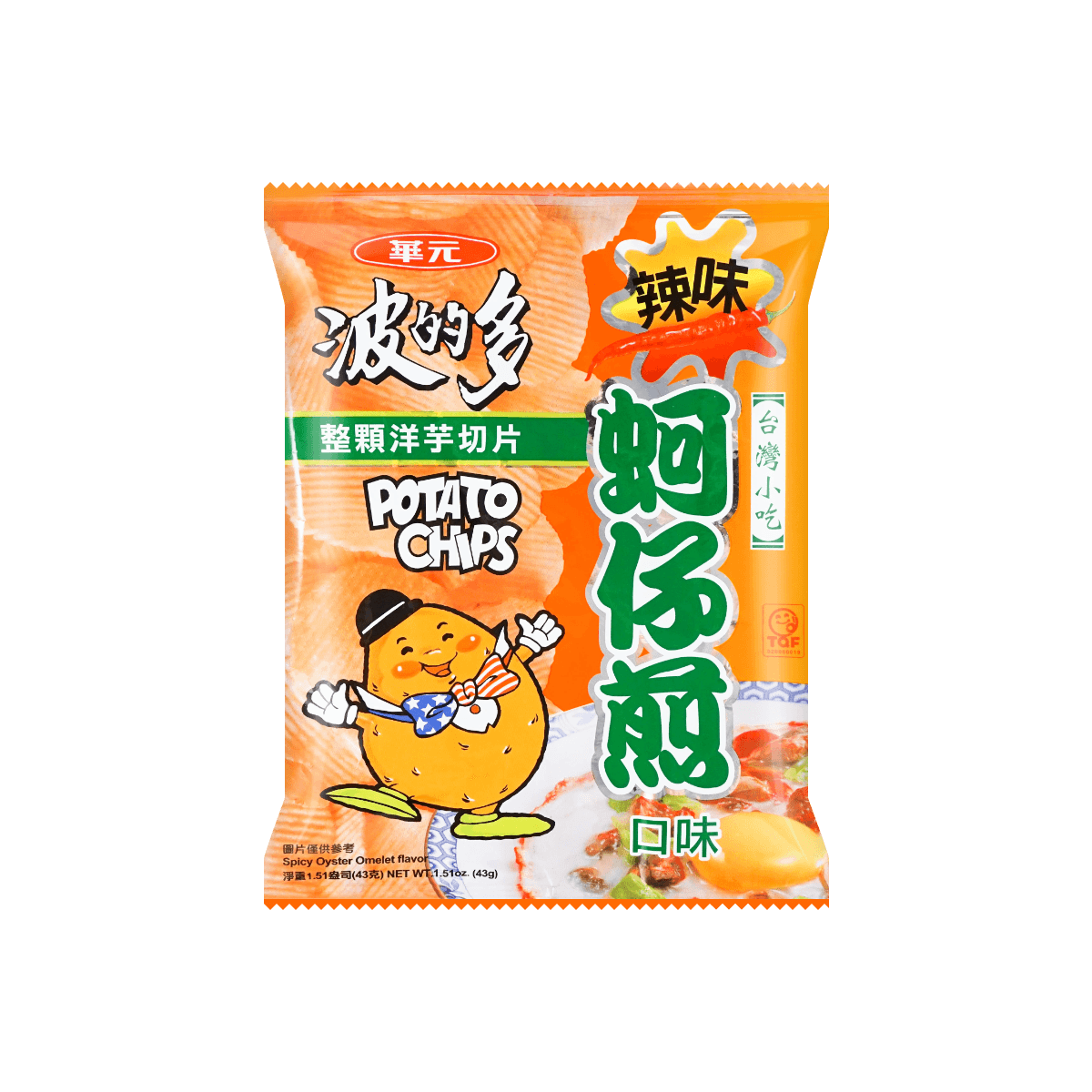 Potato Chips Spicy Oyster Flavor,1.2 oz
