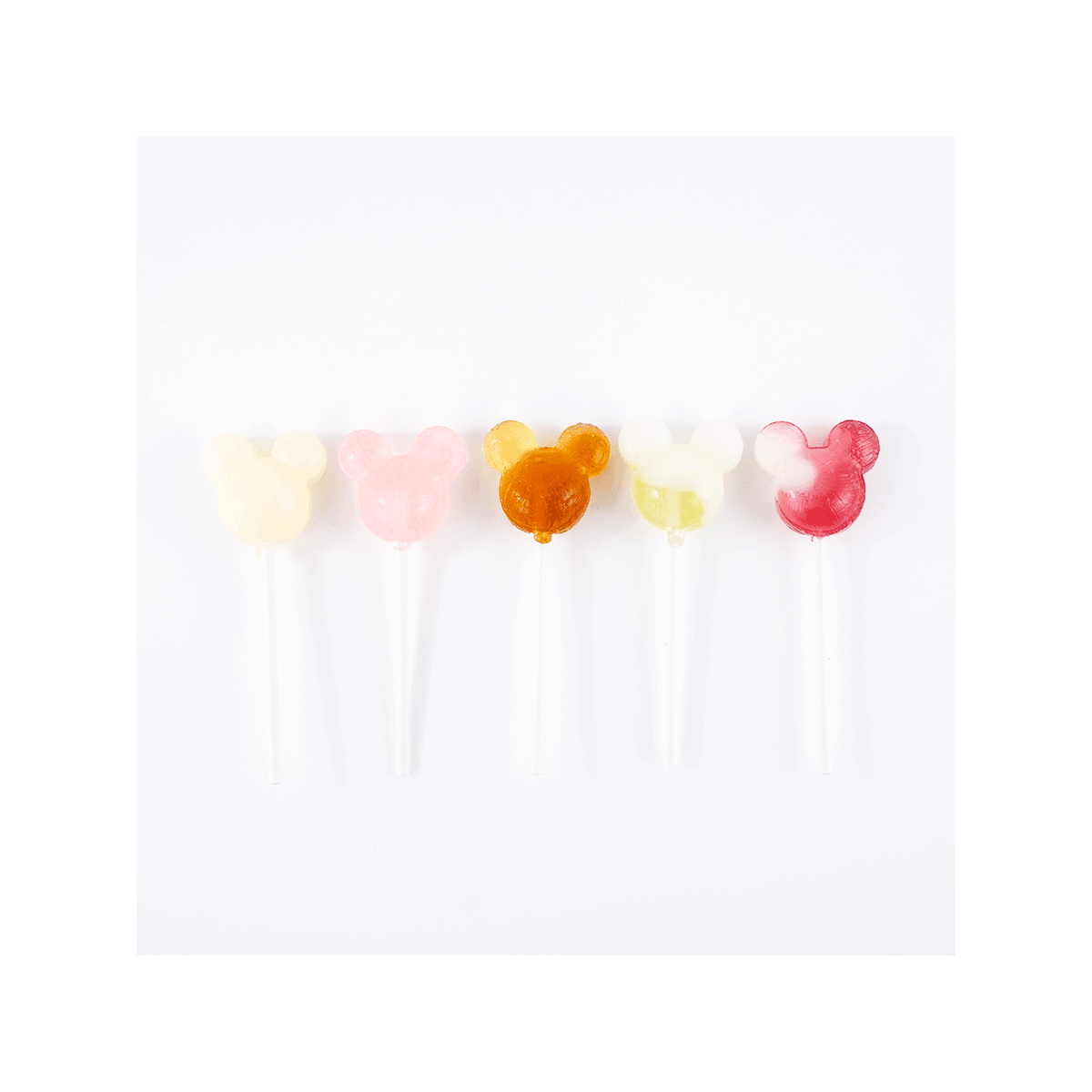 Disney Fruit Soda Lollipop - Japanese Candy, 10 Pieces