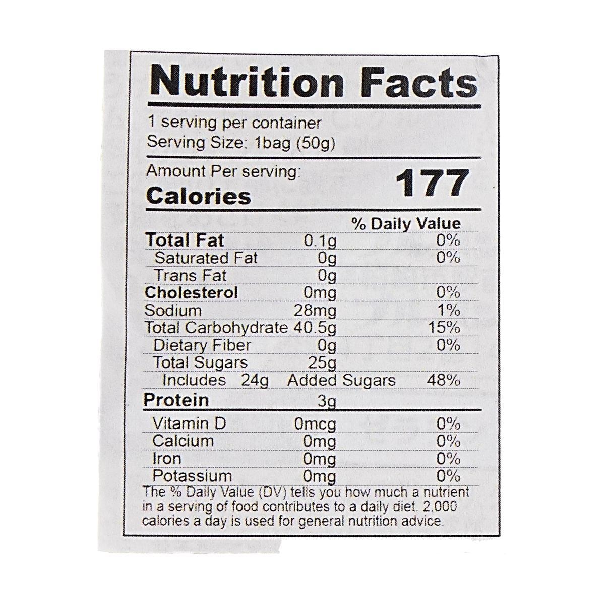 Fettuccine  Jelly Gummy Candy Italian Lemon 1.76 oz