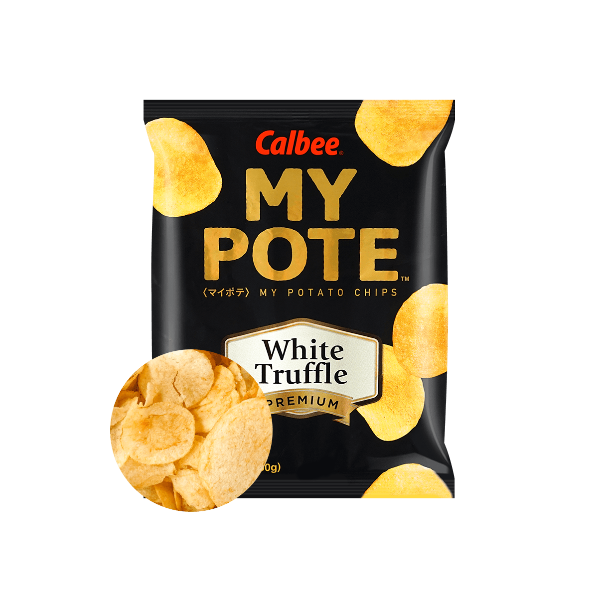 CALBEE MY POTE White Truffle Potato Chips, 2.12oz