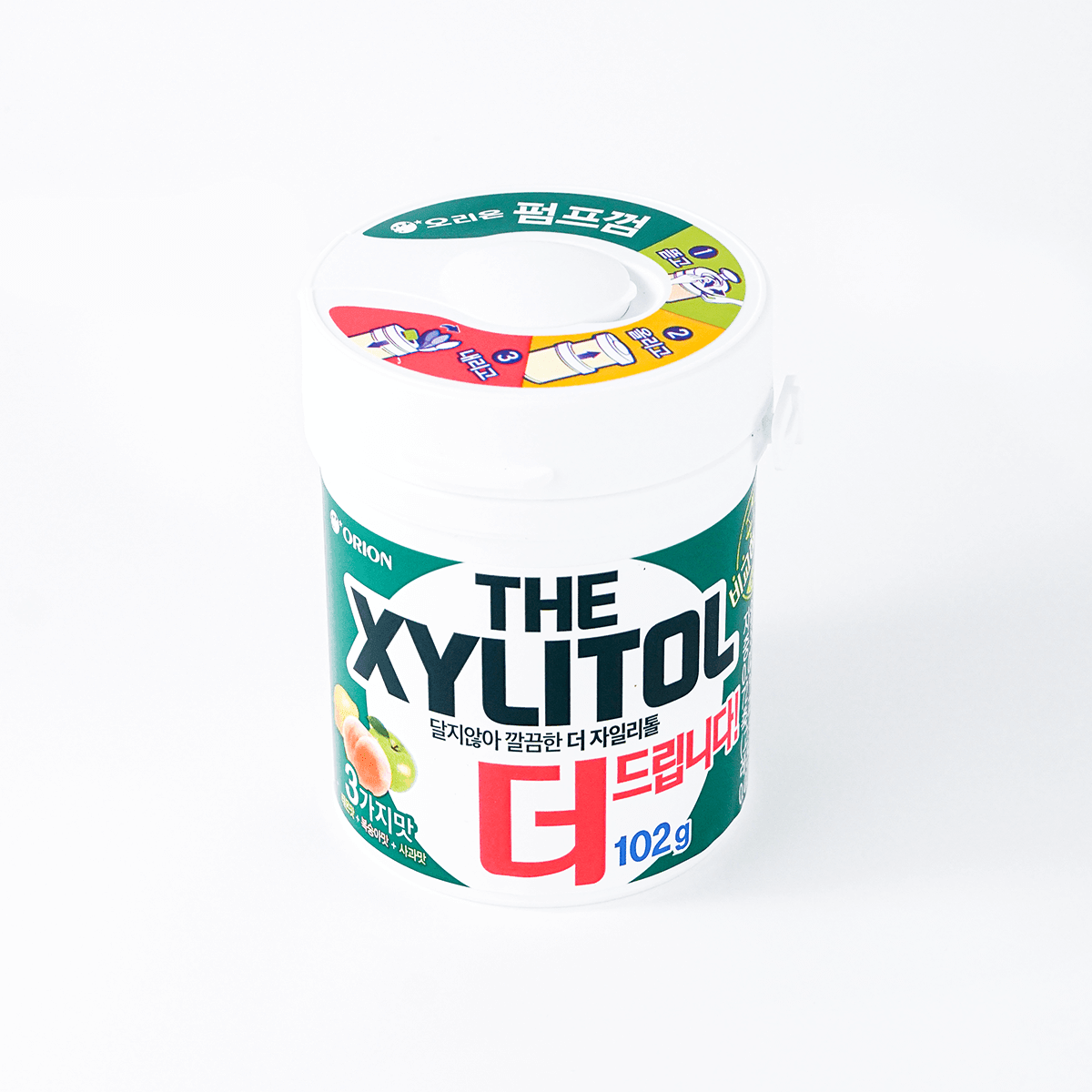 The Xylitol Gum - 3 Fruity Flavors, 3.59oz