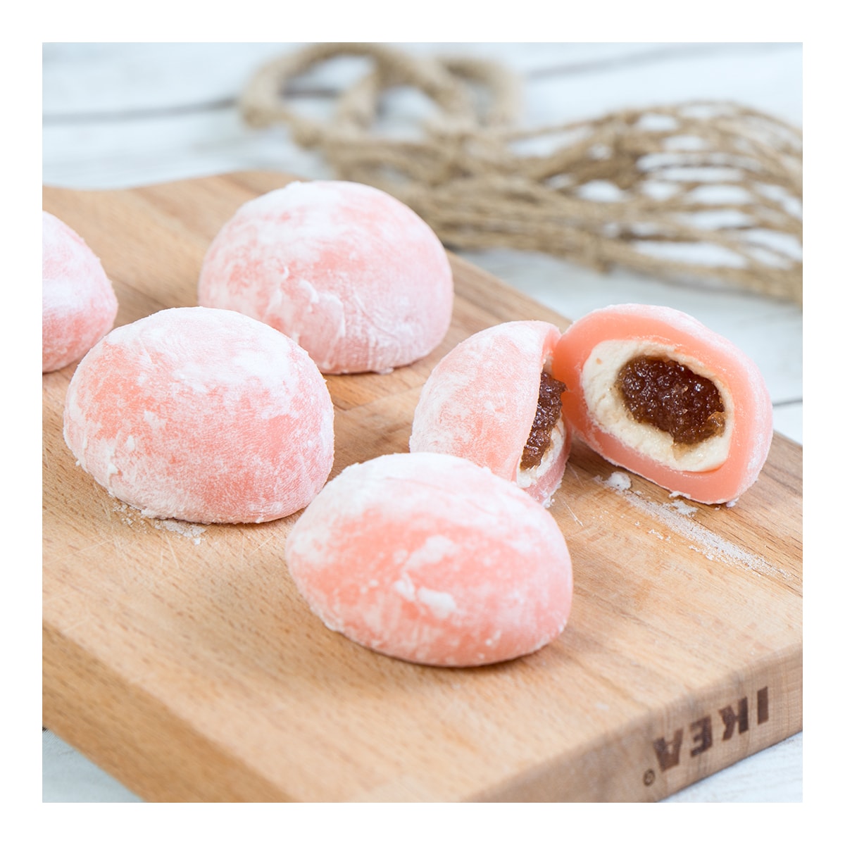 Strawberry Mochi Rice Cakes - 8 Pieces, 7.6oz