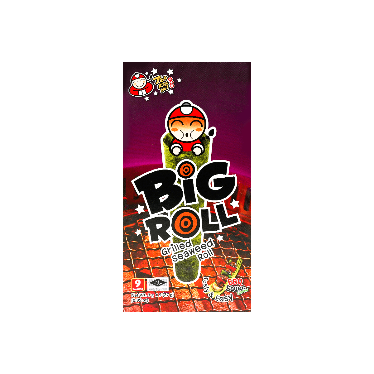 Big Roll Grilled Seaweed Roll BBQ Flavor 9pc