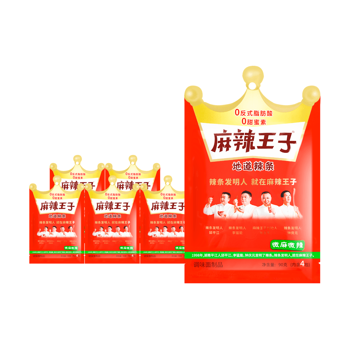 Spicy Sichuan Wheat Sticks, 2.57oz*6 - 6 Packs