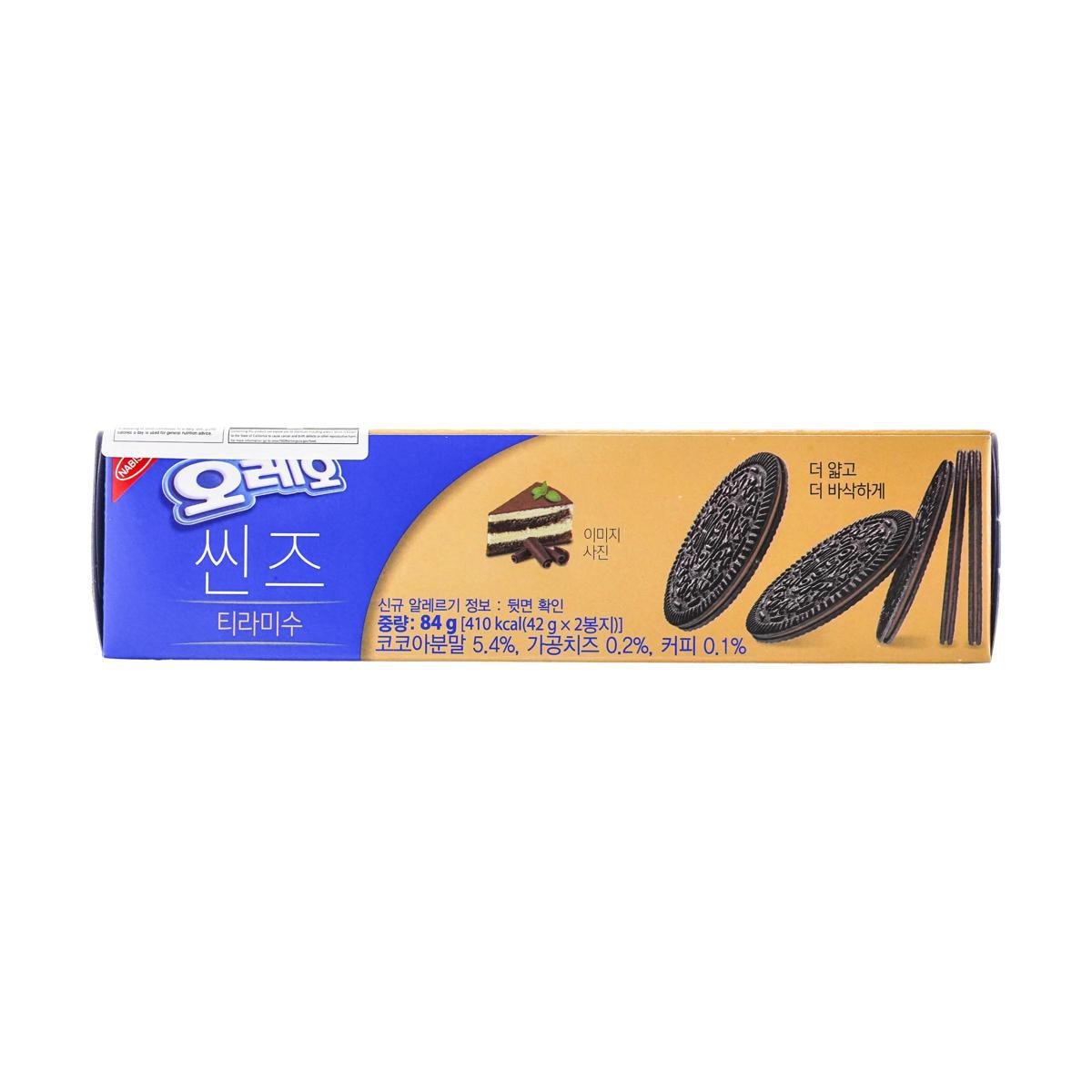 2.96 oz* 6packs Oreo Thins Korea Cookies   - Thins Chocolate Mousse / Tiramisu /Vanilla Mousse Sandwich 3 flavors