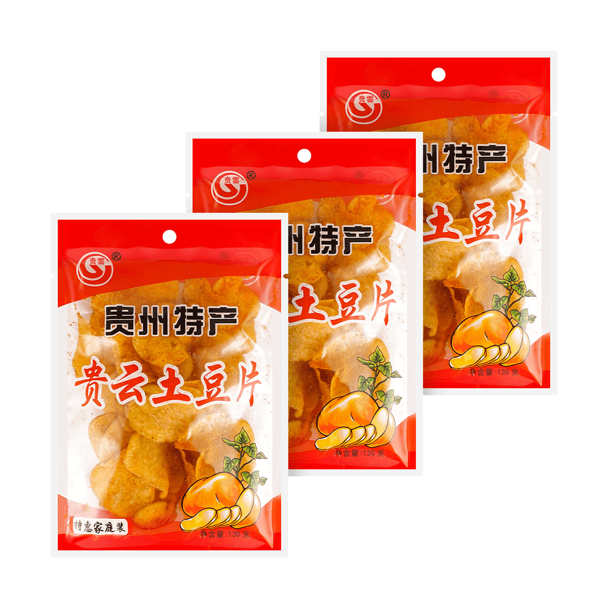 Guizhou Potato Chips, 4.58oz*3