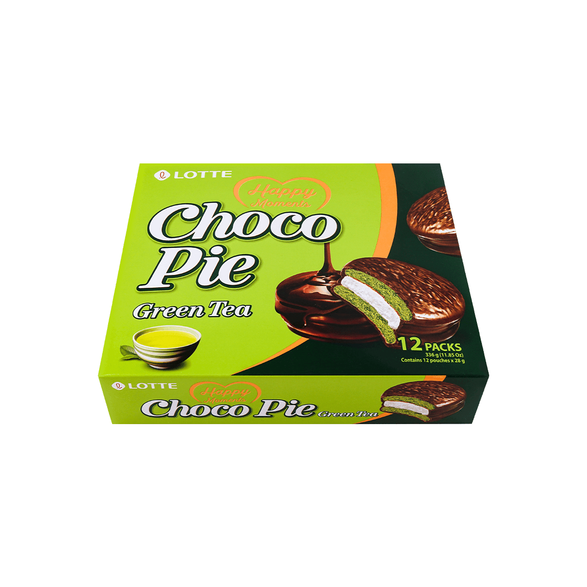 Green Tea Choco Pie - 12 Pieces, 11.85oz
