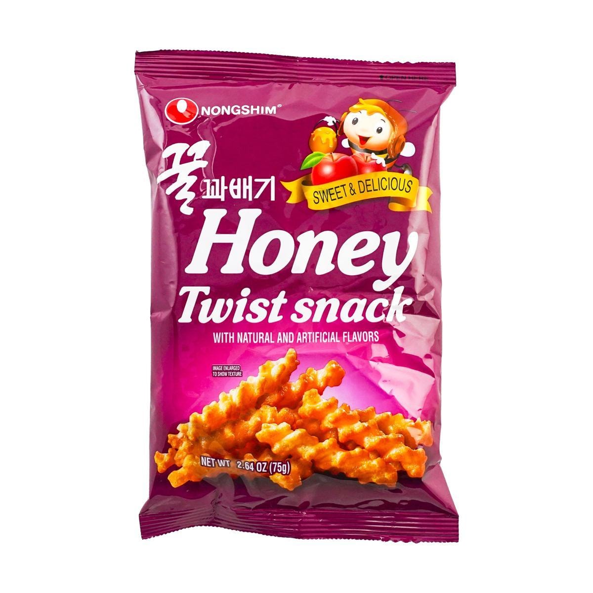Korean Honey Flavored Twist Snacks, 2.64 oz