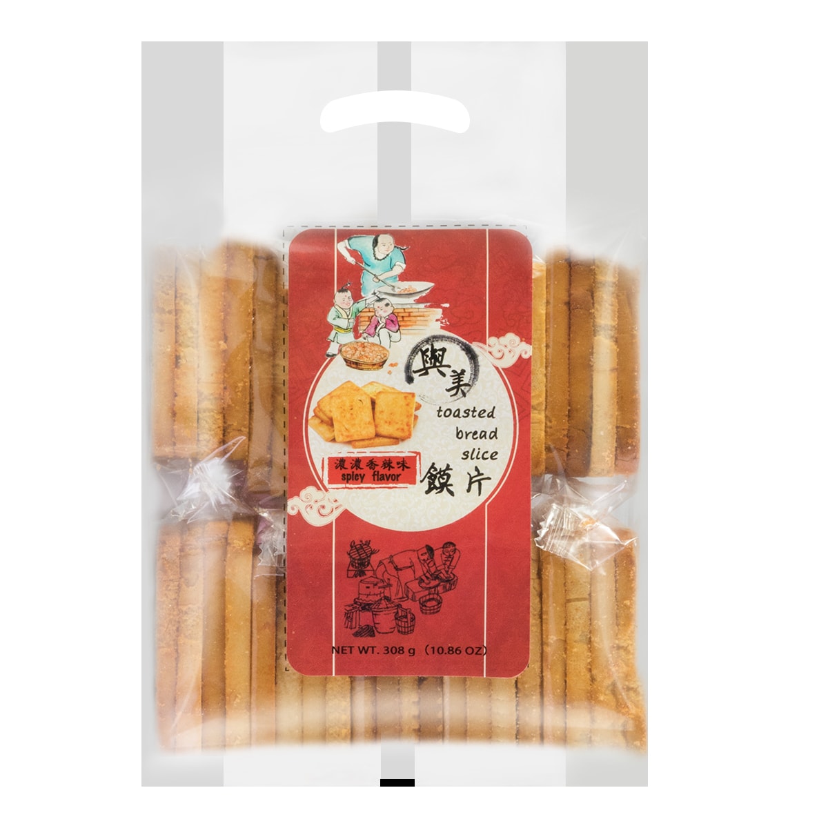 Spiced Toasted Bread Slices - Crunchy Toast Snack, 10.86oz