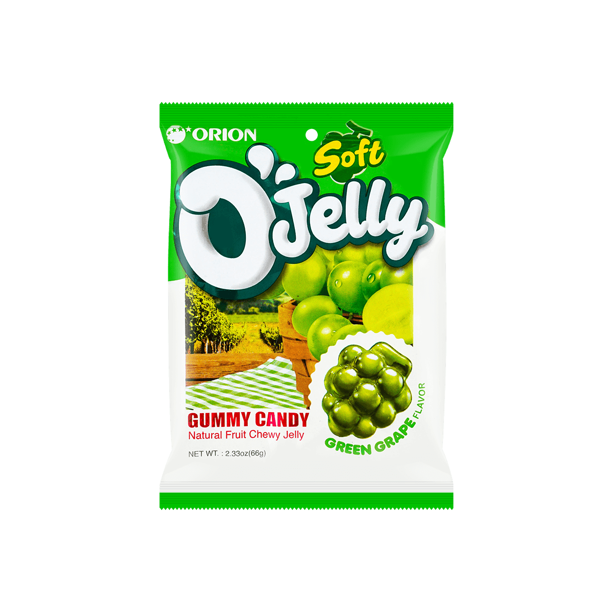 O'Jelly Peach  Jelly Gummy Candy, 2.33oz