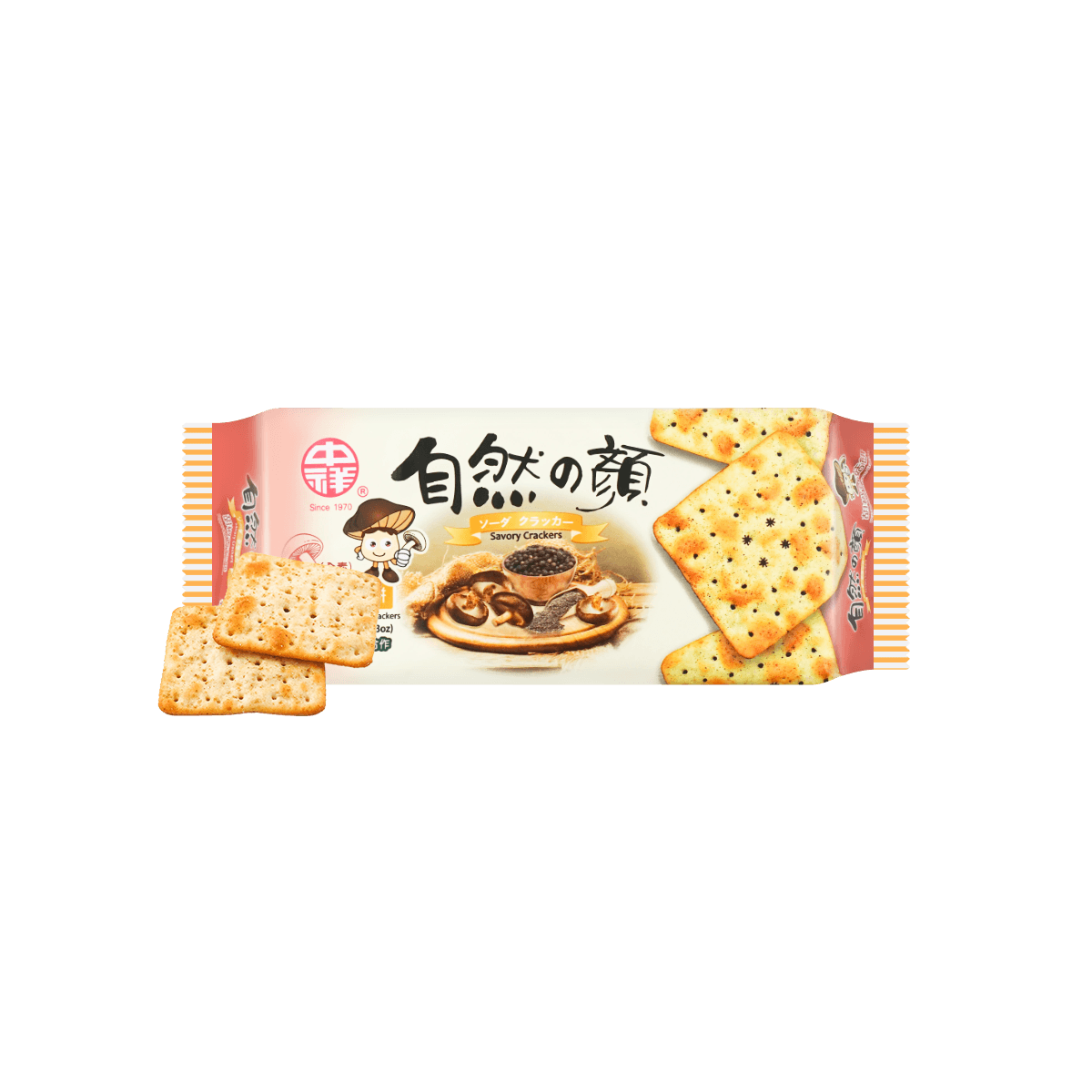 Savory Pepper & Mushroom Crackers, 4.23oz