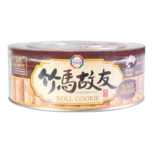 JOONGMA-GO Black Sesame Roll Cookie Cracker 365g