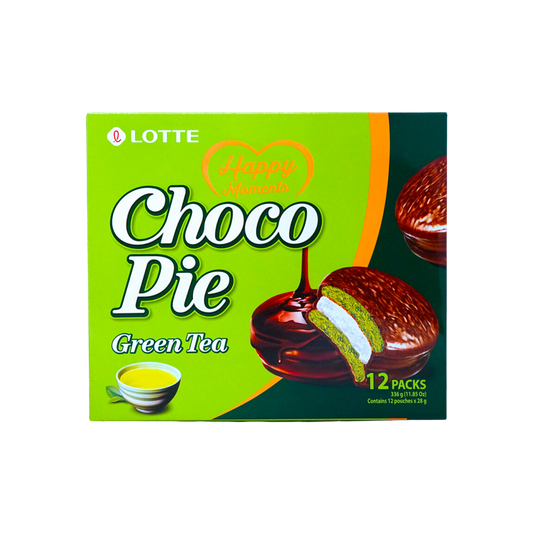 LOTTE Choco Pie Green Tea Flavor 12Bags (Korea)