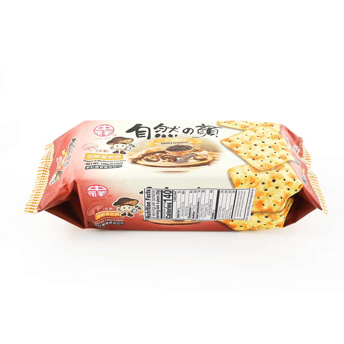 Savory Pepper & Mushroom Crackers, 4.23oz