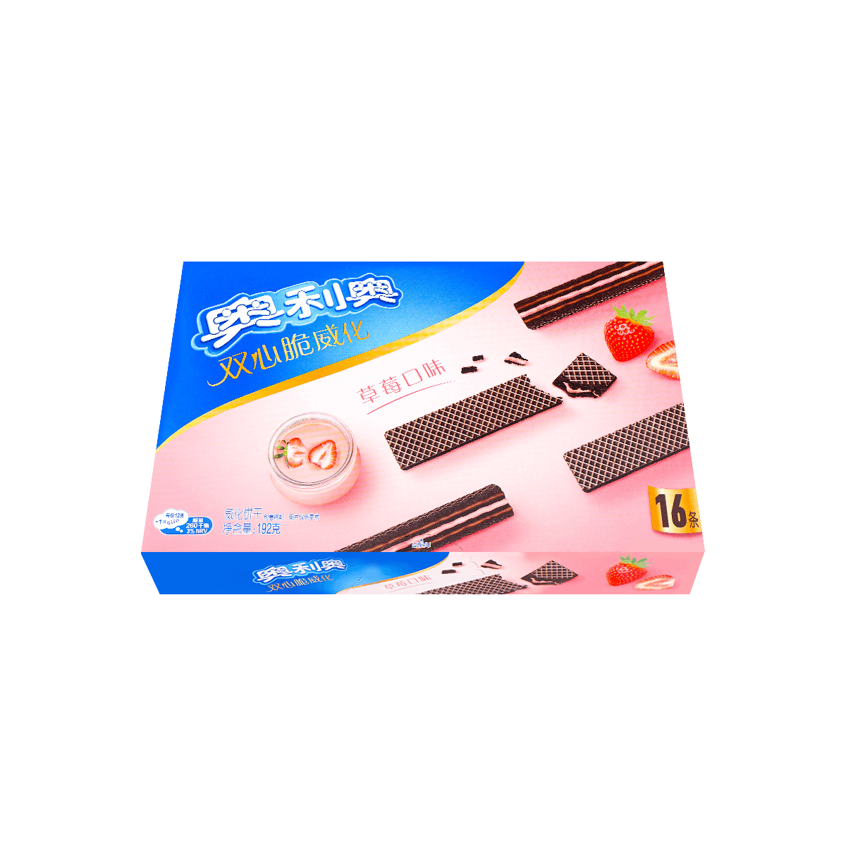 Double Crisp Strawberry Cream Chocolate Wafers - 16 Pieces, 6.77oz