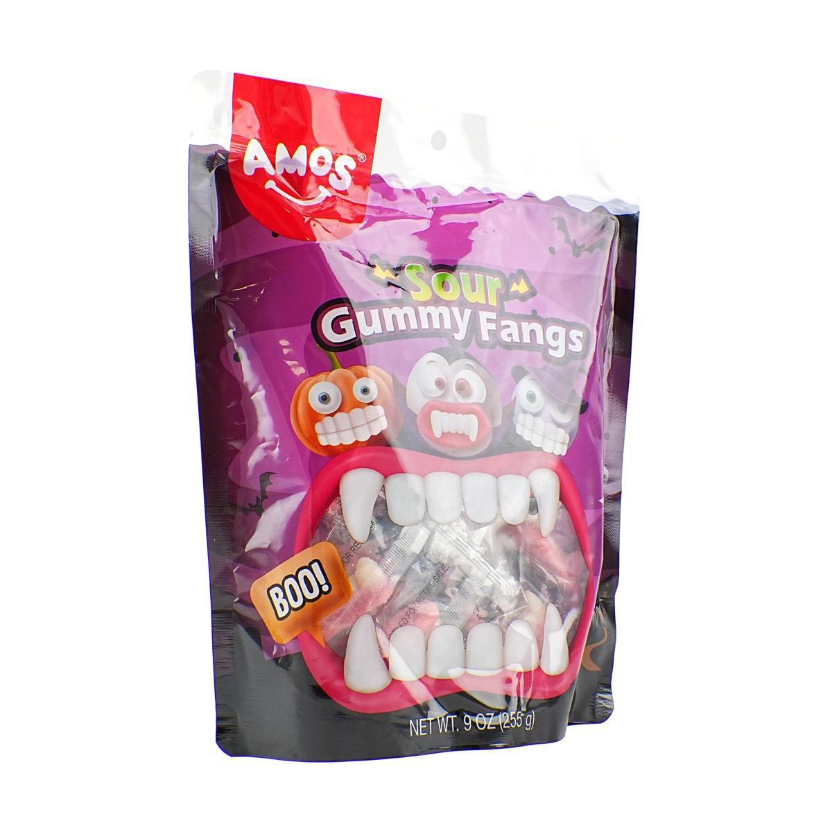 Teeth  Jelly Gummy Candy Vampire Teeth,Sour Gummy Fangs Candy for Trick-or-Treat,9 oz