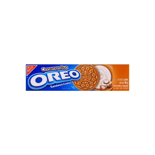 [3 Packs]Oreos Sandwich Cookies, Cinnamon Bun Flavor+Strawberry Cream Flavor+Mint Choco Flavor, 2.82oz/Pack