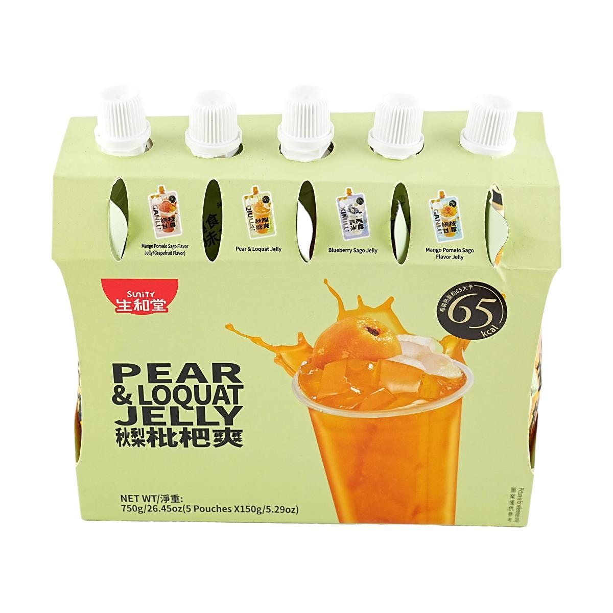 Dessert Drink Jelly Pear Loquat 5.3 oz*5