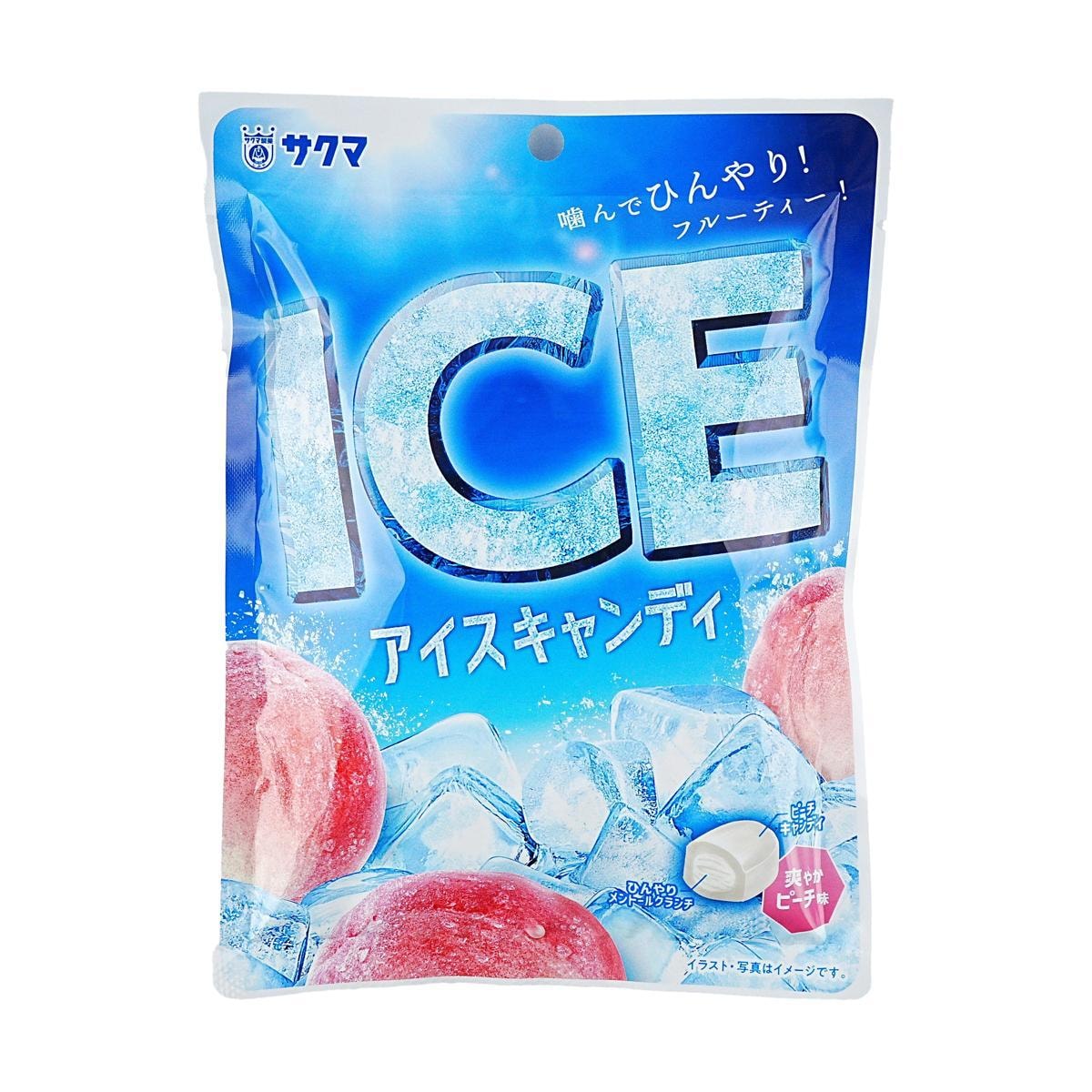 Ice Icy Peach Flavor Sandwich Hard Candy 1.76 oz