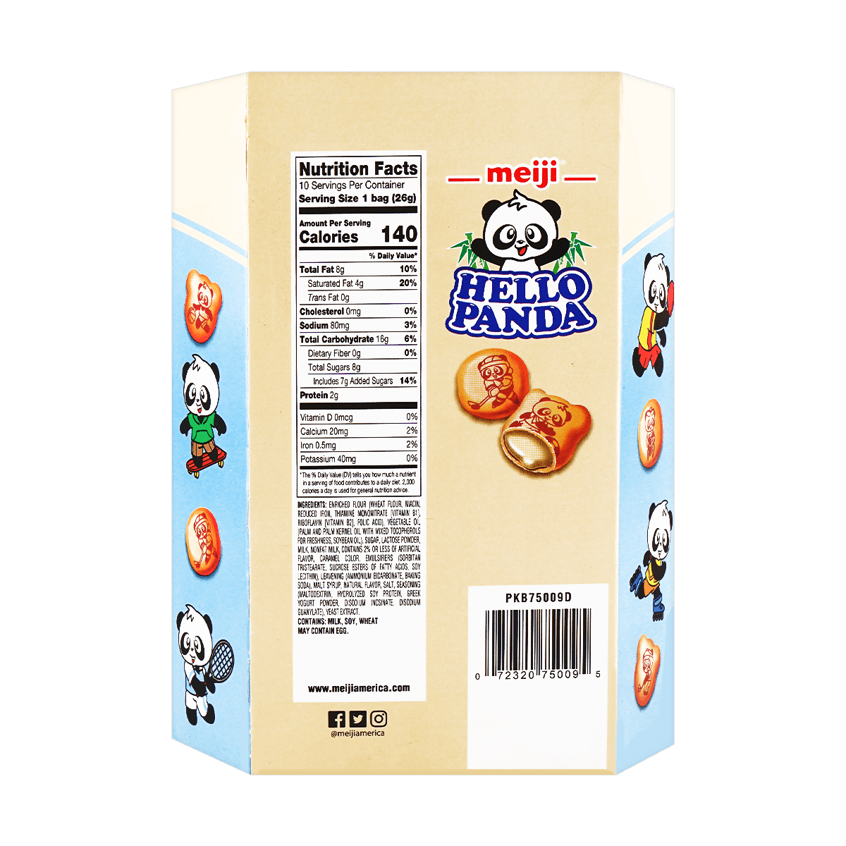 Hello Panda Biscuit with Milk Vanilla Filling 258g