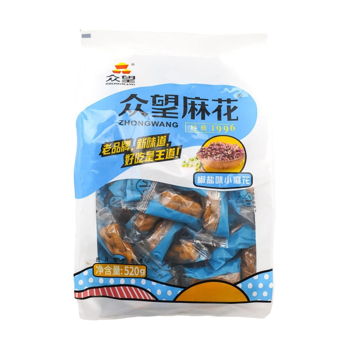 ZHONHGWANG Salt & Pepper Flavor a Crisp Dough Twist 512g