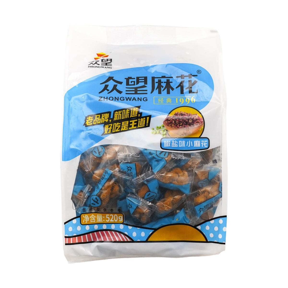 ZHONHGWANG Salt & Pepper Flavor a Crisp Dough Twist 512g