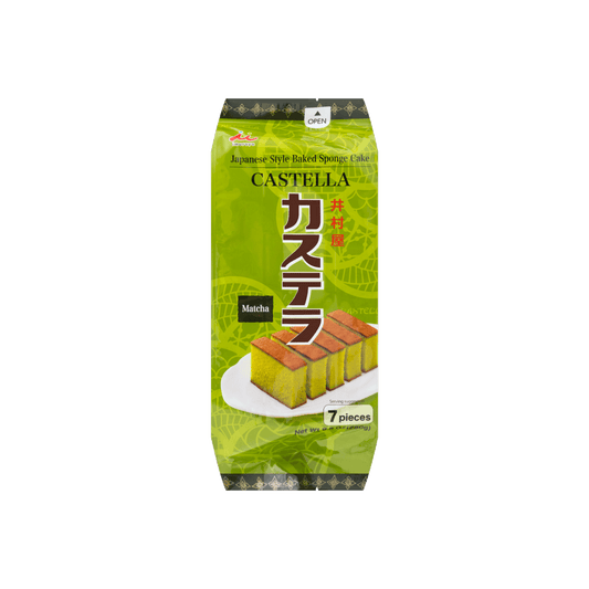 Japanese Matcha Castella - Baked Sponge Cake, 7 Slices, 9.87oz