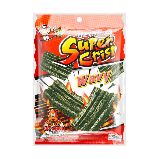 Super Crispy Grilled Seaweed Hot Chili Squid Flavor 24g