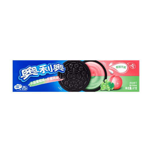 [4Packs]Oreo Chocolate Sandwich Cookies, Grape&Peach/Blueberry&Raspberry/White Peach/Birthday Cake, 3.42oz/Pack