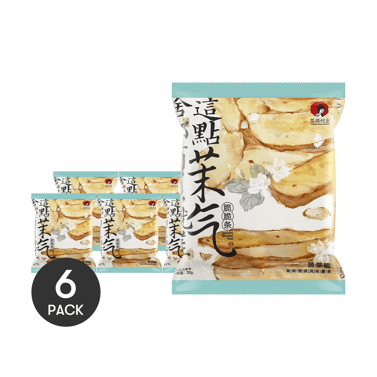 Jasmine Tea Flavor Crispy Potato Chips  0.71 oz*6 - 6 Packs