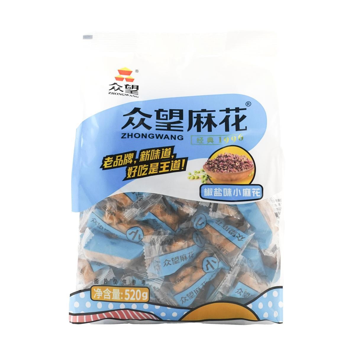 ZHONHGWANG Salt & Pepper Flavor a Crisp Dough Twist 512g